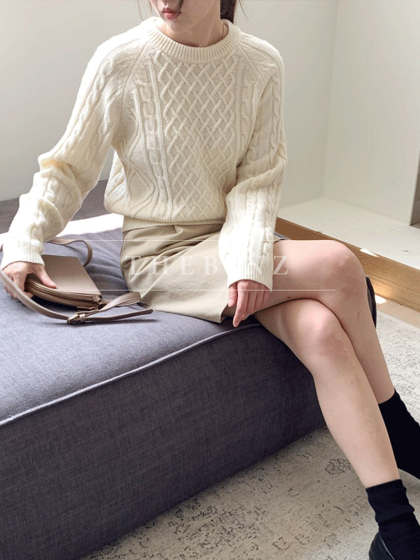 피셔 울 라운드 knit [3color]