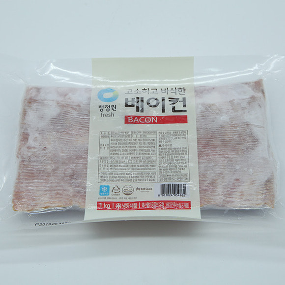 청정원 냉동 고소하고 바삭한 베이컨 1kg