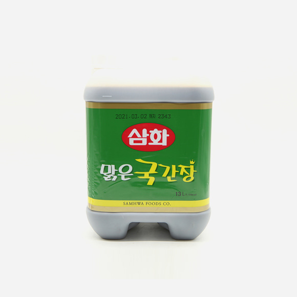 업소용 대용량 덕용말통) 삼화 맑은국간장 13L