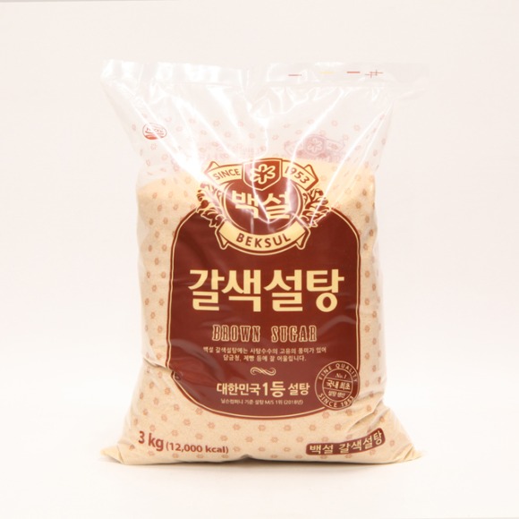 CJ 백설 황설탕 3kg