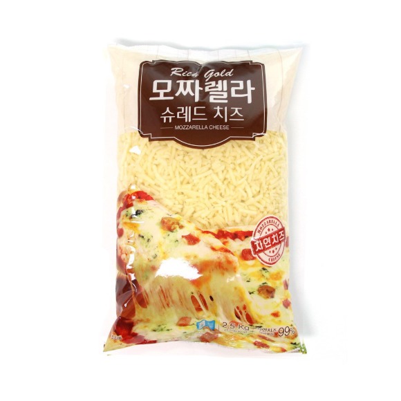 리치골드 냉장 모짜렐라 피자치즈 100% 2.5kg