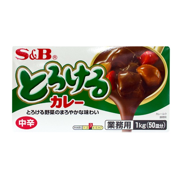 S&amp;B 토로케루 카레 약간매운맛 1kg