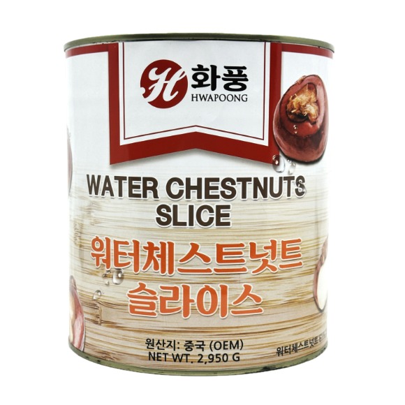 화풍 워터체스트넛트 슬라이스 물밤편 2.95kg