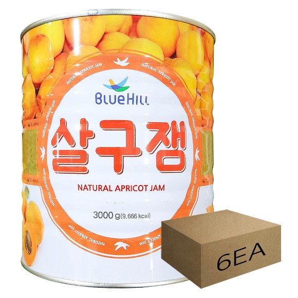 1박스) 블루힐 살구잼 3kg x 6개입