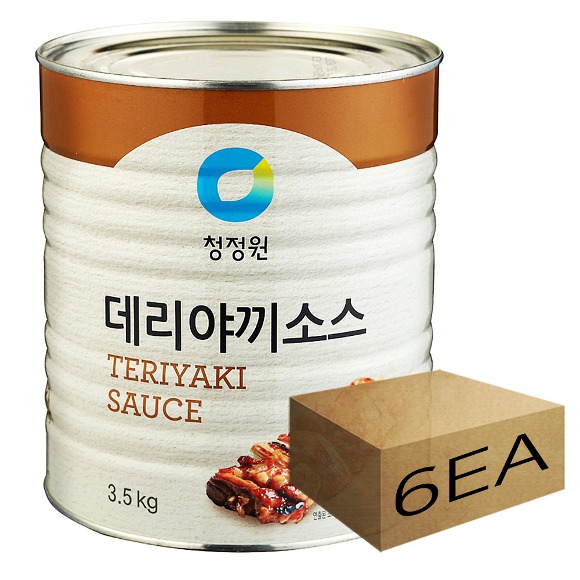 1박스) 청정원 데리야끼소스 3.5kg x 6개입