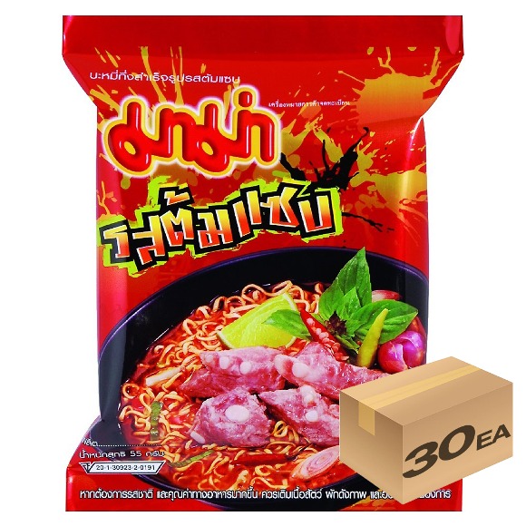 1박스) 마마 태국라면 똠샙 플레이버 55g x 30개입