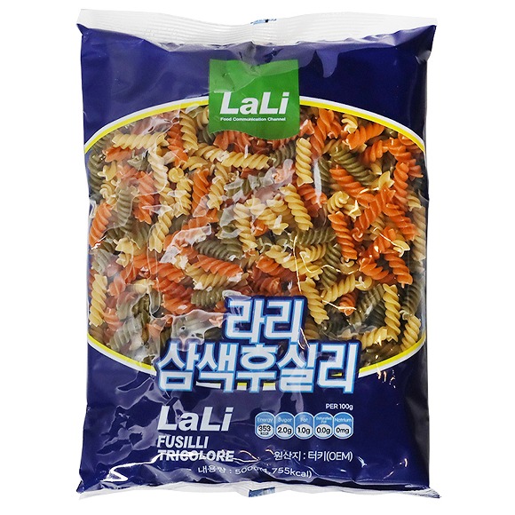 라리 삼색 푸실리 500g