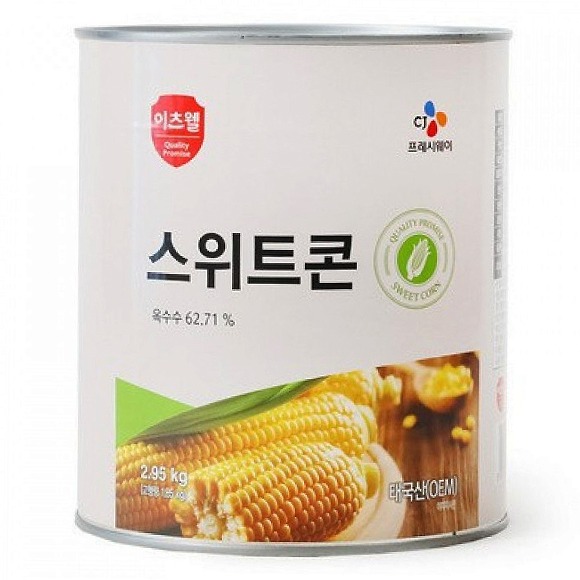 이츠웰 업소용 대용량 옥수수 스위트콘 2.95kg