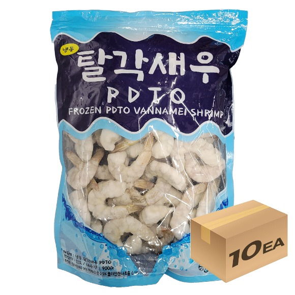 1박스) 바다에서 건너온 냉동흰다리 새우살 PDTO 탈각새우 26-30 900g x 10개입