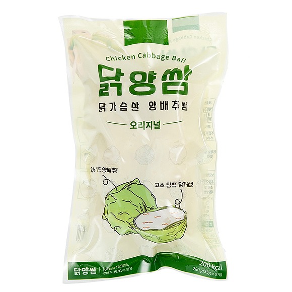 냉동 닭가슴살양배추쌈 8입 280g