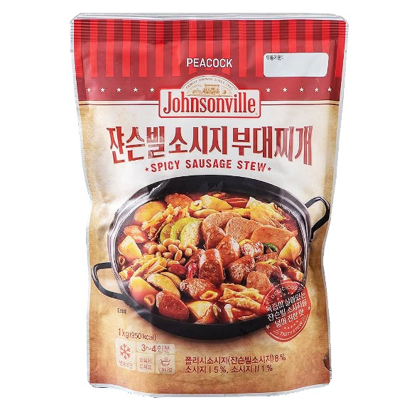 피코크 냉동 잔슨빌 소시지 부대찌개 1kg