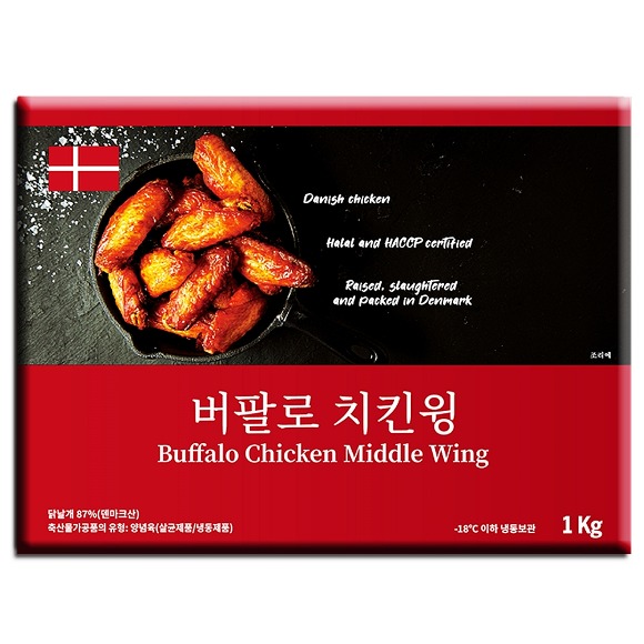 푸드맥스 덴포 냉동 버팔로 치킨윙 1kg