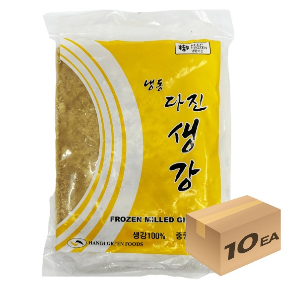 1박스) 냉동야채 다진생강 1kg x 10개입