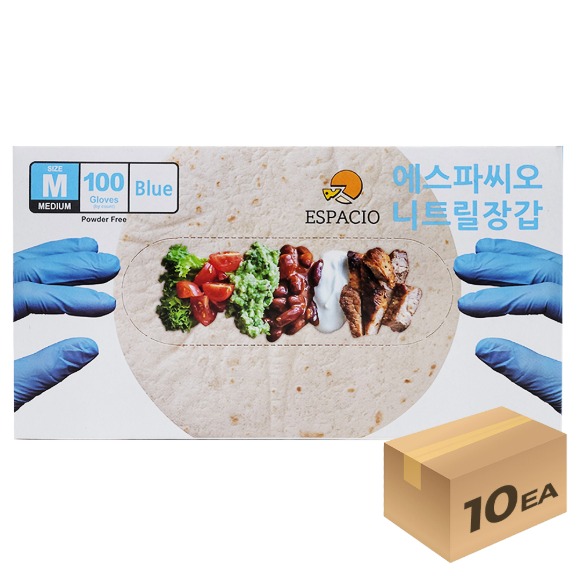 슬롯 사이트) 에스파씨오 니트릴장갑 블루 M 100매 x 10개입