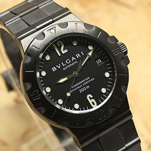 불가리 BVLGARI 스쿠버 블랙 DLC 코팅 커스텀