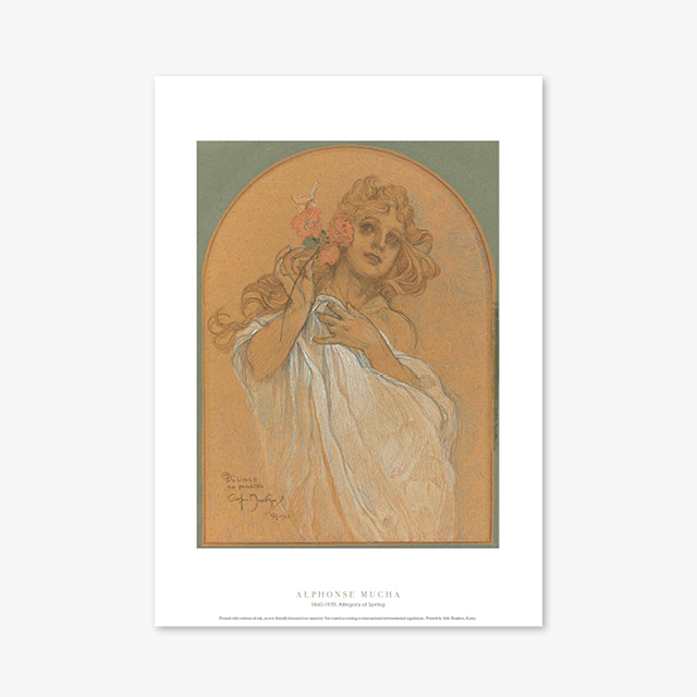 현대작가 포스터 갤러리 액자 012 Alphonse Mucha Allegory of Spring 알폰스 무하