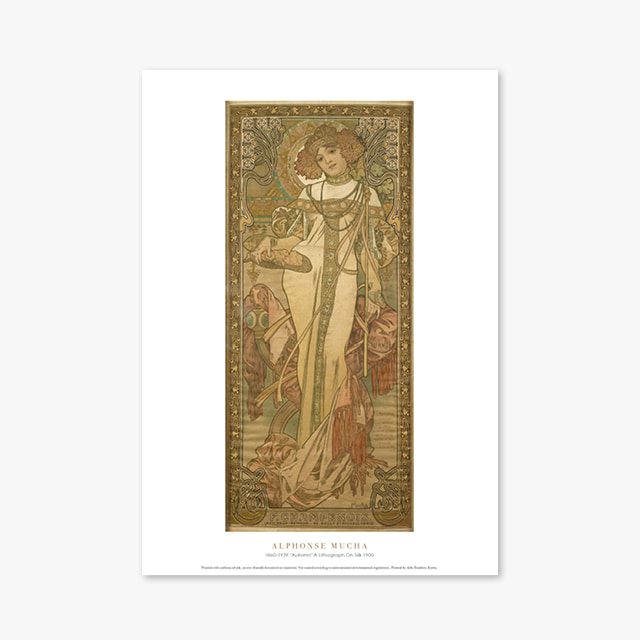 현대작가 포스터 갤러리 액자 005 Alphonse Mucha Autumn A Lithograph On Silk 1900 알폰스 무하