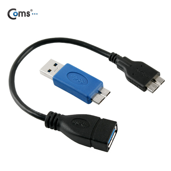 ABIT574 갤럭시노트3 OTG 케이블 USB 3.0 20cm 블랙
