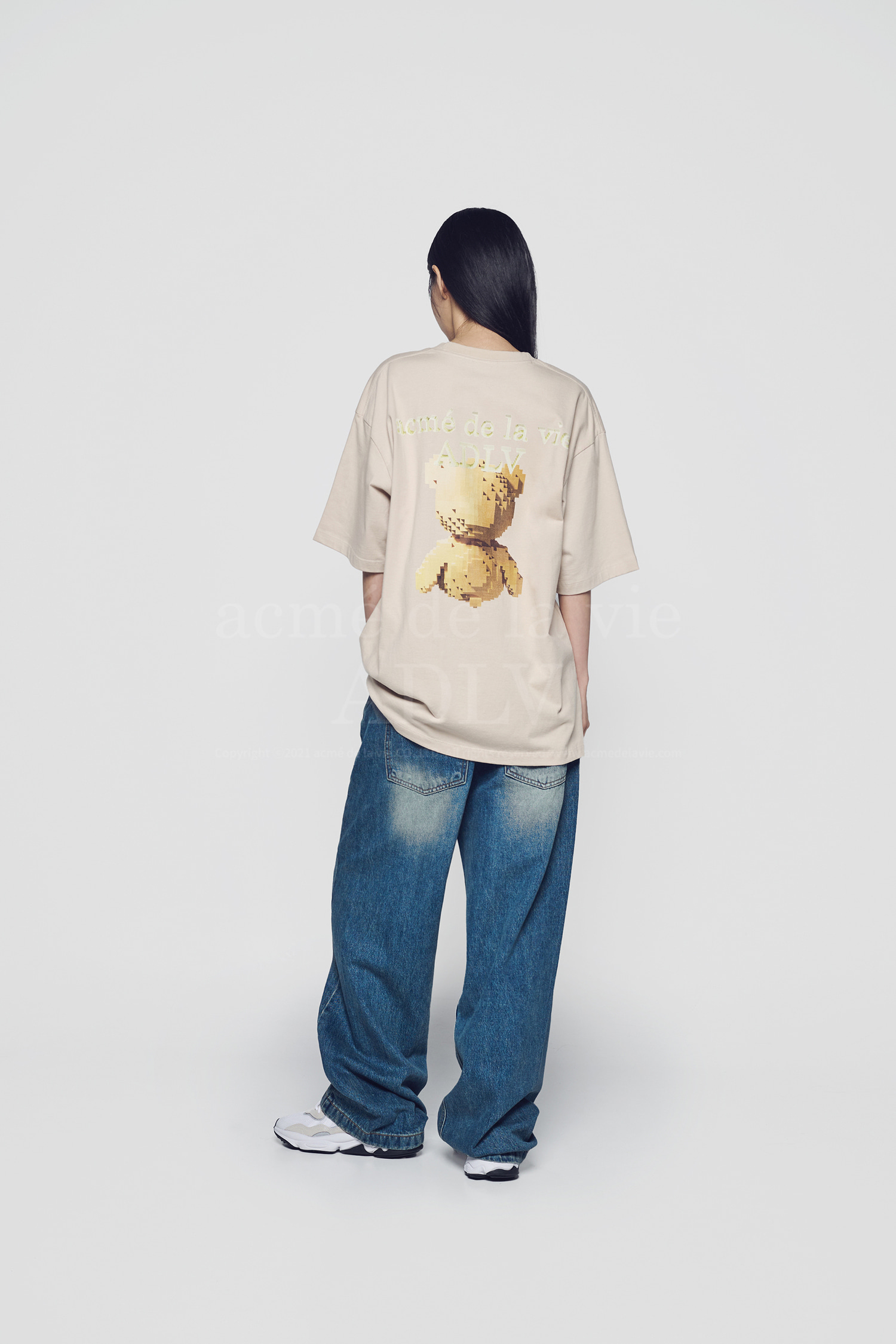 Tシャツ・カットソー ACME DE LA VIE BLOCK BEAR SHORT SLEEVE T-SHIRT ad262b764716d2d5934bc9136f6281