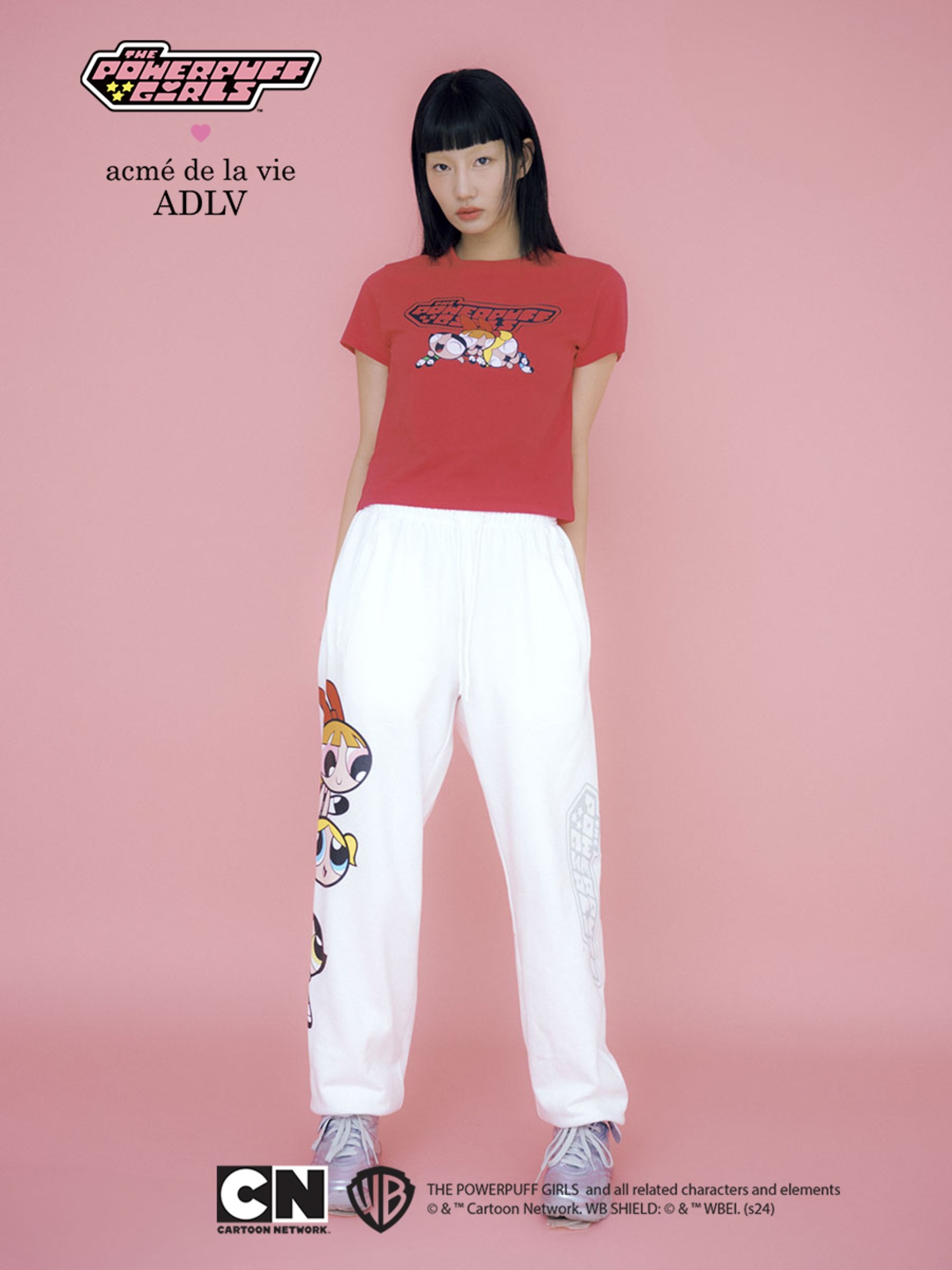 WOMAN The Powerpuff Girls x acmedelavie Heart cut-out logo