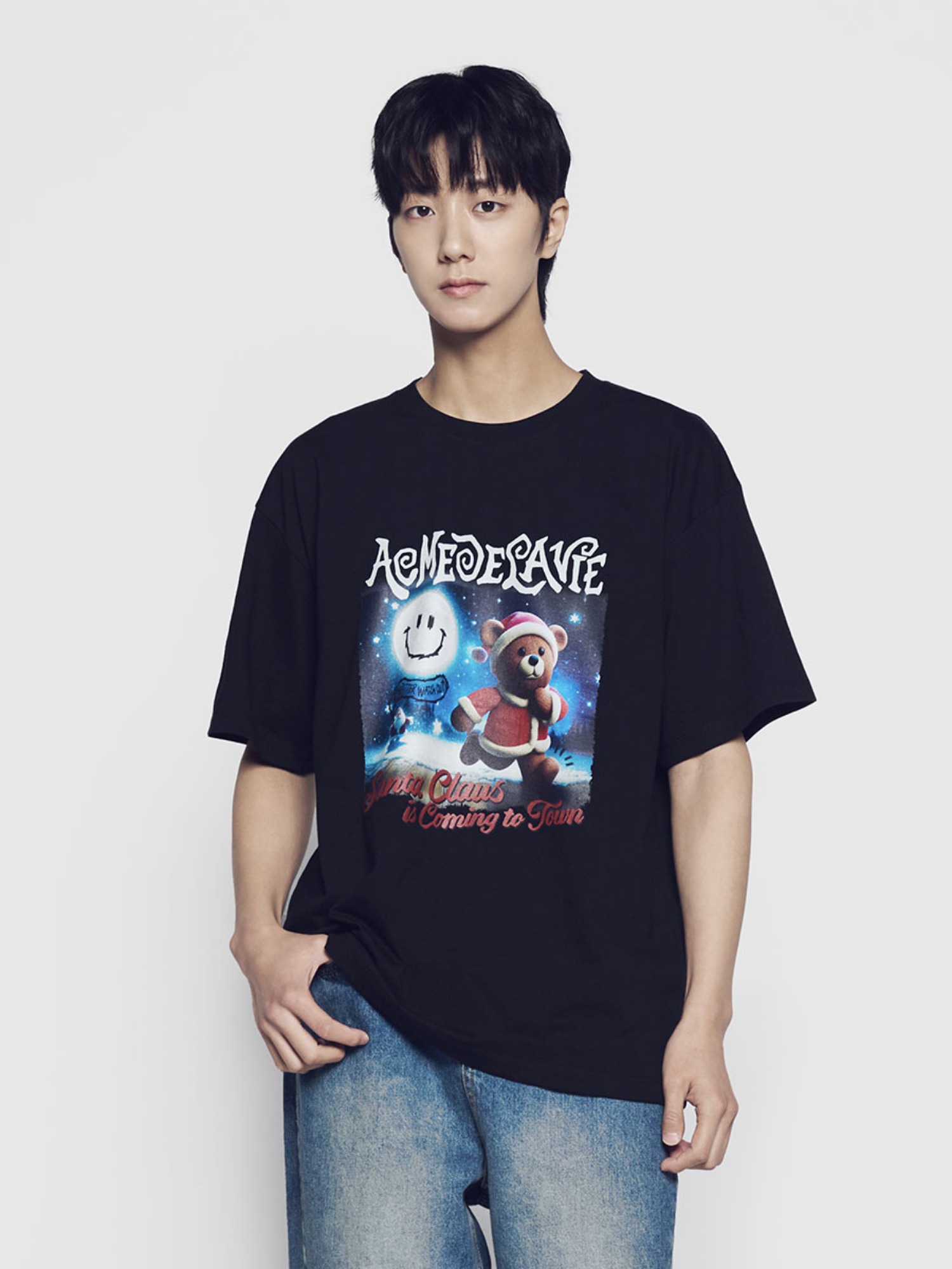 [ADLV] SANTA RABBIT PRESENT LONG SLEEVE T SHIRT /追跡付 acmé de la vie ADLV SANTA RABBIT PRESENT LONG SLEEVE T-SHIRT