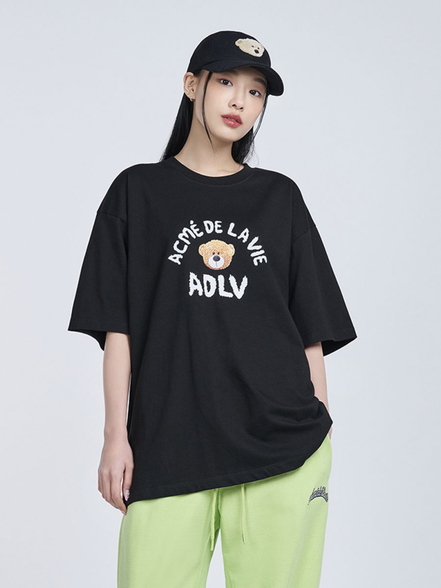 アクメドラビ★UNISEX_GOLD BEAR DOLL SHORT SLEEVE T-SHIRT_3色 GOLD CHAIN BEAR DOLL SHORT SLEEVE T-SHIRT - 아크메드라비