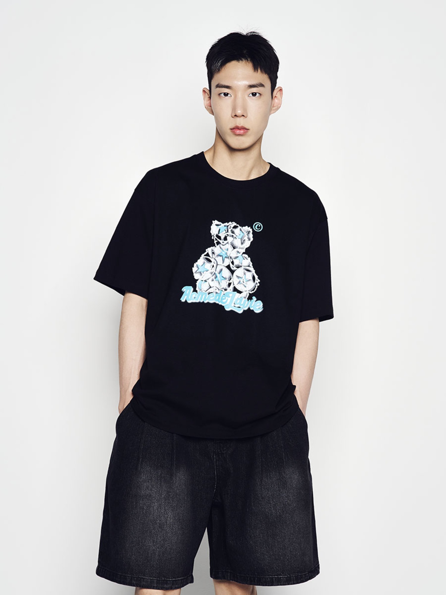 WIDE BASIC DENIM SHORT PANTS - 아크메드라비 WIDE BASIC DENIM SHORT PANTS - 아크메드라비