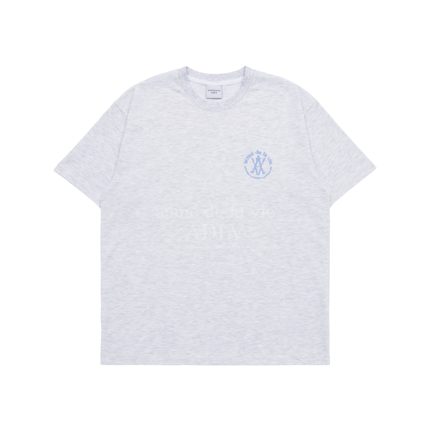 [아크메드라비] WATER DROP A LOGO EMBLEM SHORT SLEEVE T-SHIRT MELANGE