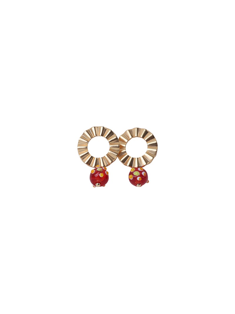 Earrings cranberry