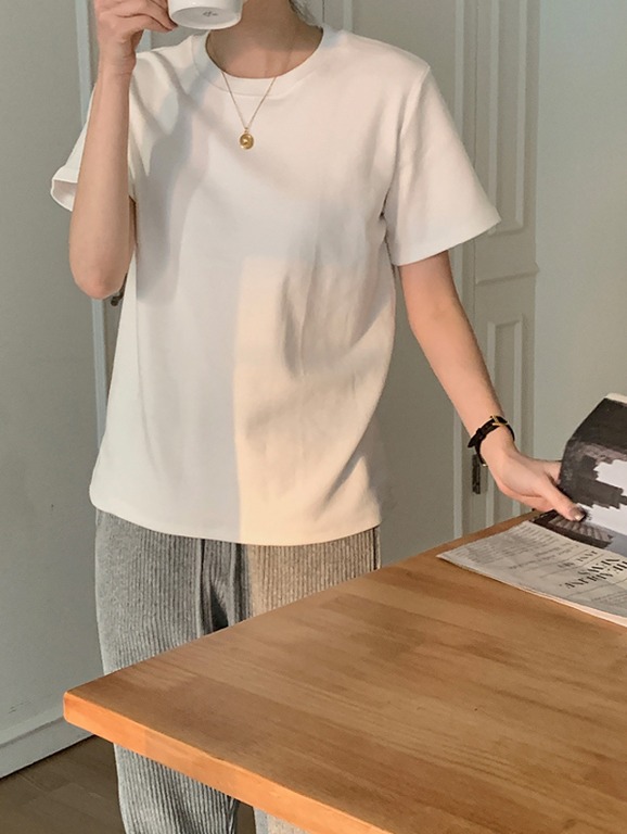 에드모어-[🍂기모티] mts474 소피아 기모 반팔 티셔츠
