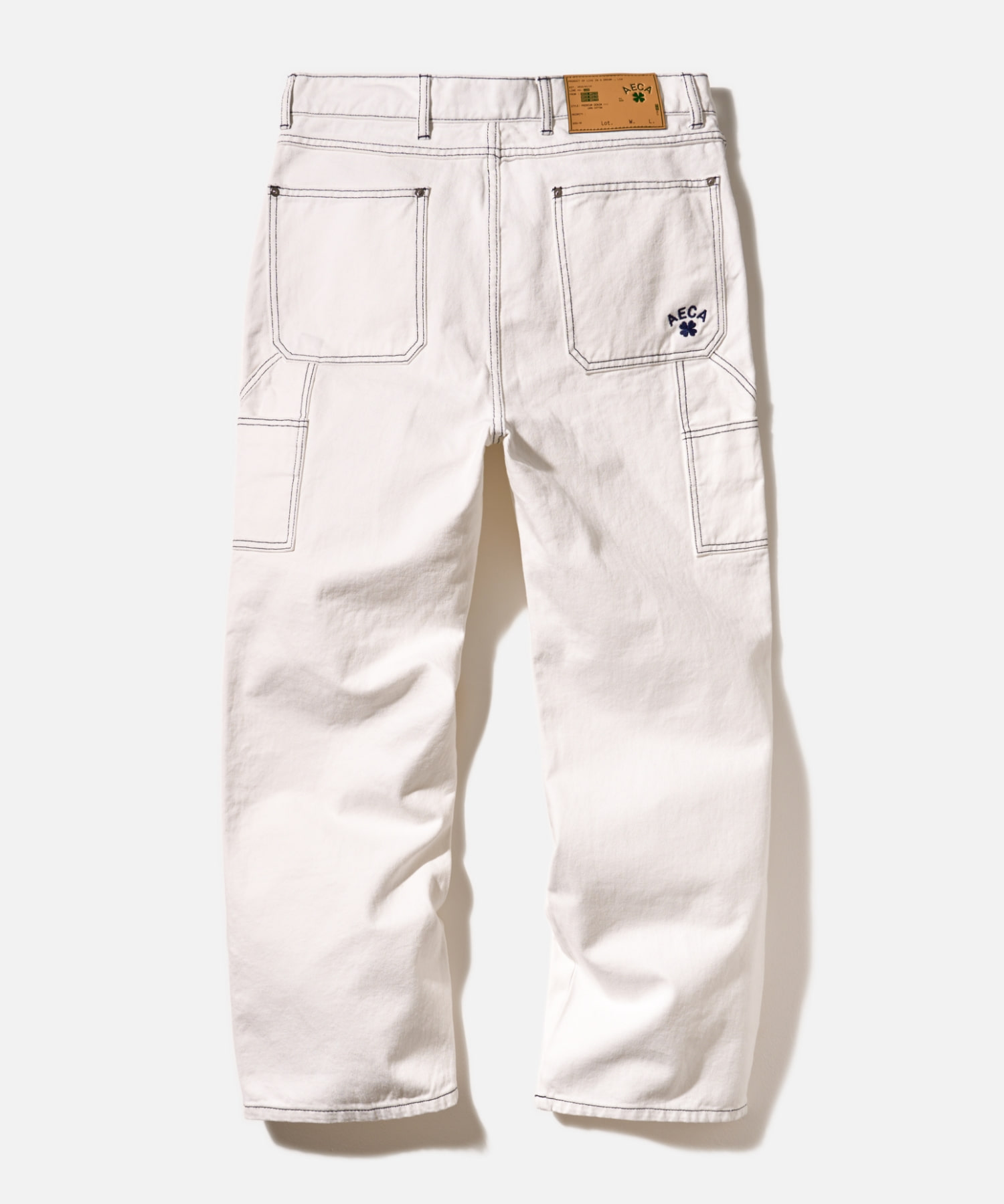 【高額売筋】 DOUBLE KNEE 에이카화이트 - DENIM-WHITE パンツ
