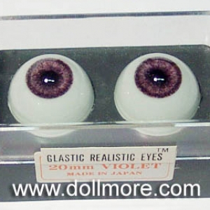 GLASTIC REALISTIC EYES - Violet 20mm