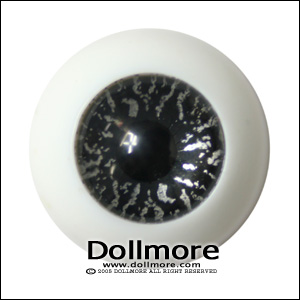 Half-Round Acrylic Eyes 16mm - Black