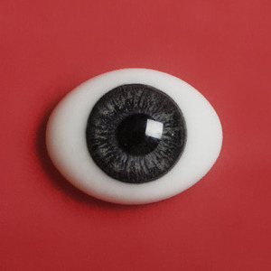 14mm - Classic PB Flat Oval Glass Eyes (CA-05)