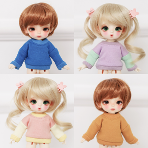 [Chibi/Pocket] 맨투맨 7색상 (블루/머스타드/피치레몬/퍼플라임/베이비핑크/옐로/코코아)