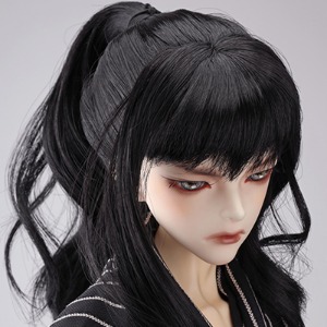 (8-9) Samu Ponytail Wig (Black)