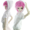 [MSD] half-sleeve Hood T-shirt(White)