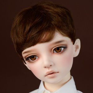 *(13-14) Zeke Short Cut Wig (Brown)