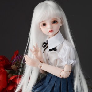 (7-8) Again Free Will Wig (White)/슈퍼론원사