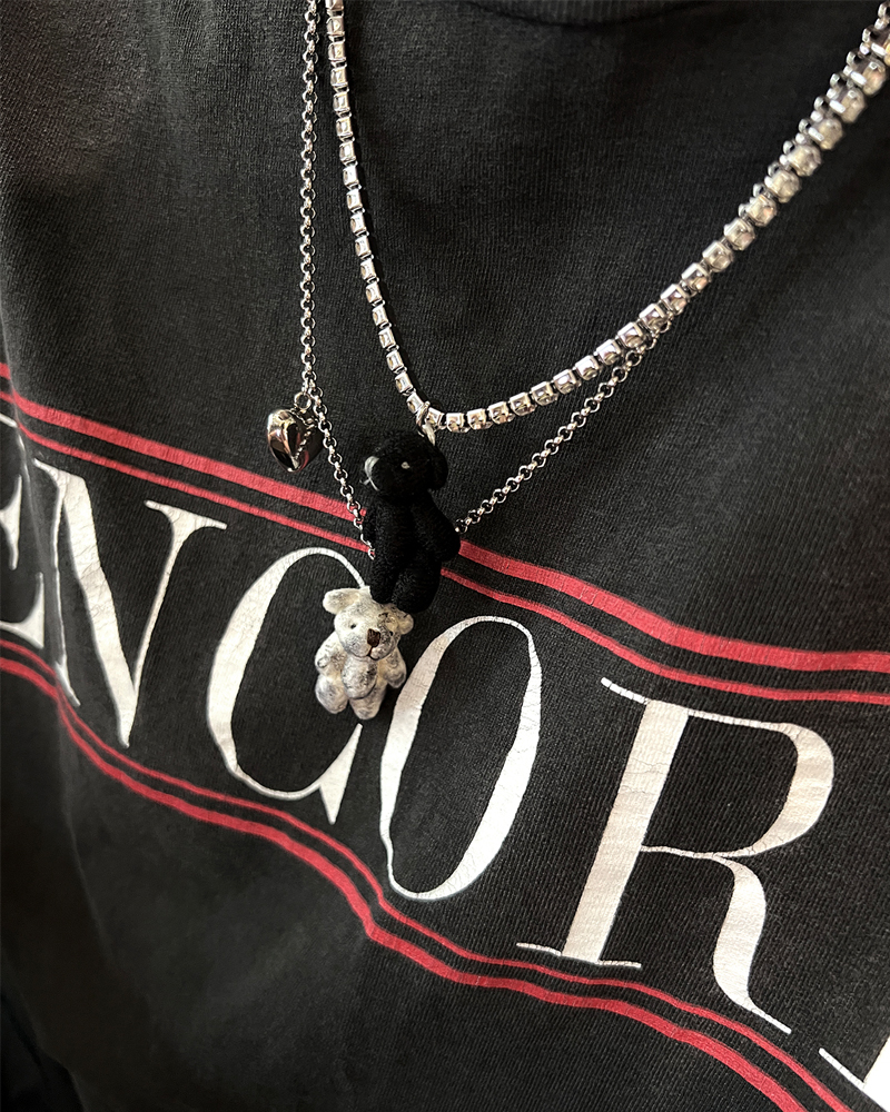 【ALEXII】(韓国人気) TWIN BEAR NECKLACE SKY ネックレス ALEXII】(韓国人気) TWIN BEAR NECKLACE SKY ネックレス