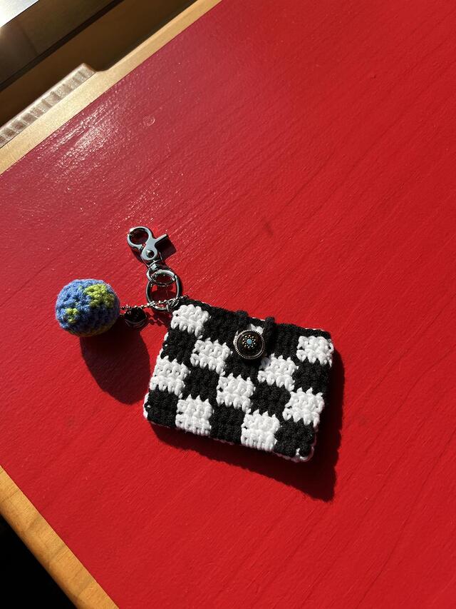 【ALEXII】(韓国の人気) EARTH CARD CASE KEY RING キーホルダー ALEXII》 EARTH CARD CASE KEYRING キーリング 財布・小物