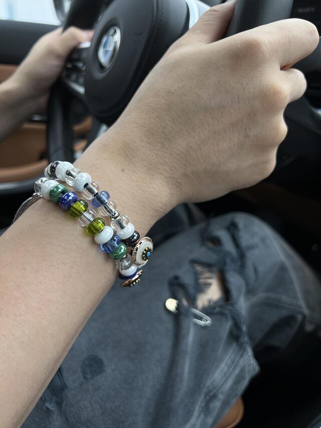 【ALEXII】GLASS BEADS BRACELET 韓国 腕輪 メンズ ブレスレット ALEXII GLASS BEADS BRACELET 알렉시 글라스 비즈 팔찌
