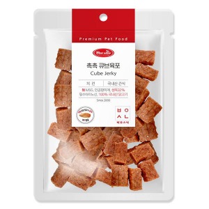 바우와우 촉촉큐브육포치킨 300g