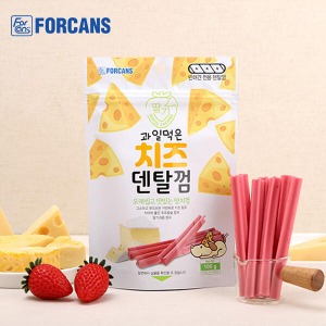 치즈덴탈껌 딸기100g