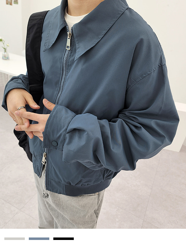 투웨이 박시 항공 점퍼