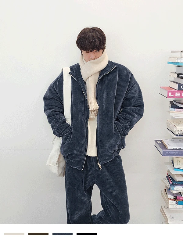 골덴 투웨이 패딩 점퍼