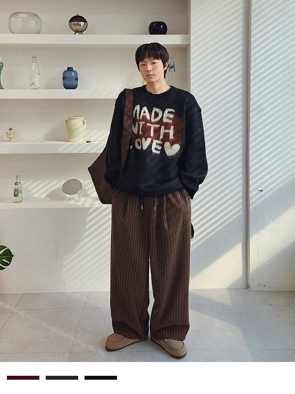 메이 레터링 브러쉬 니트