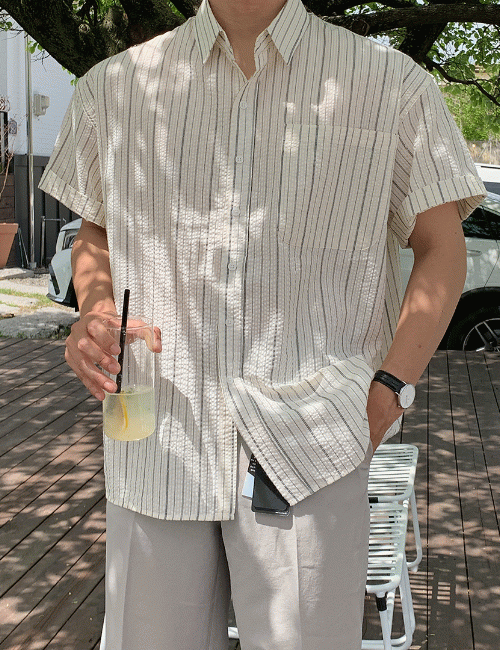 에디 스트라이프 셔츠 (3color)