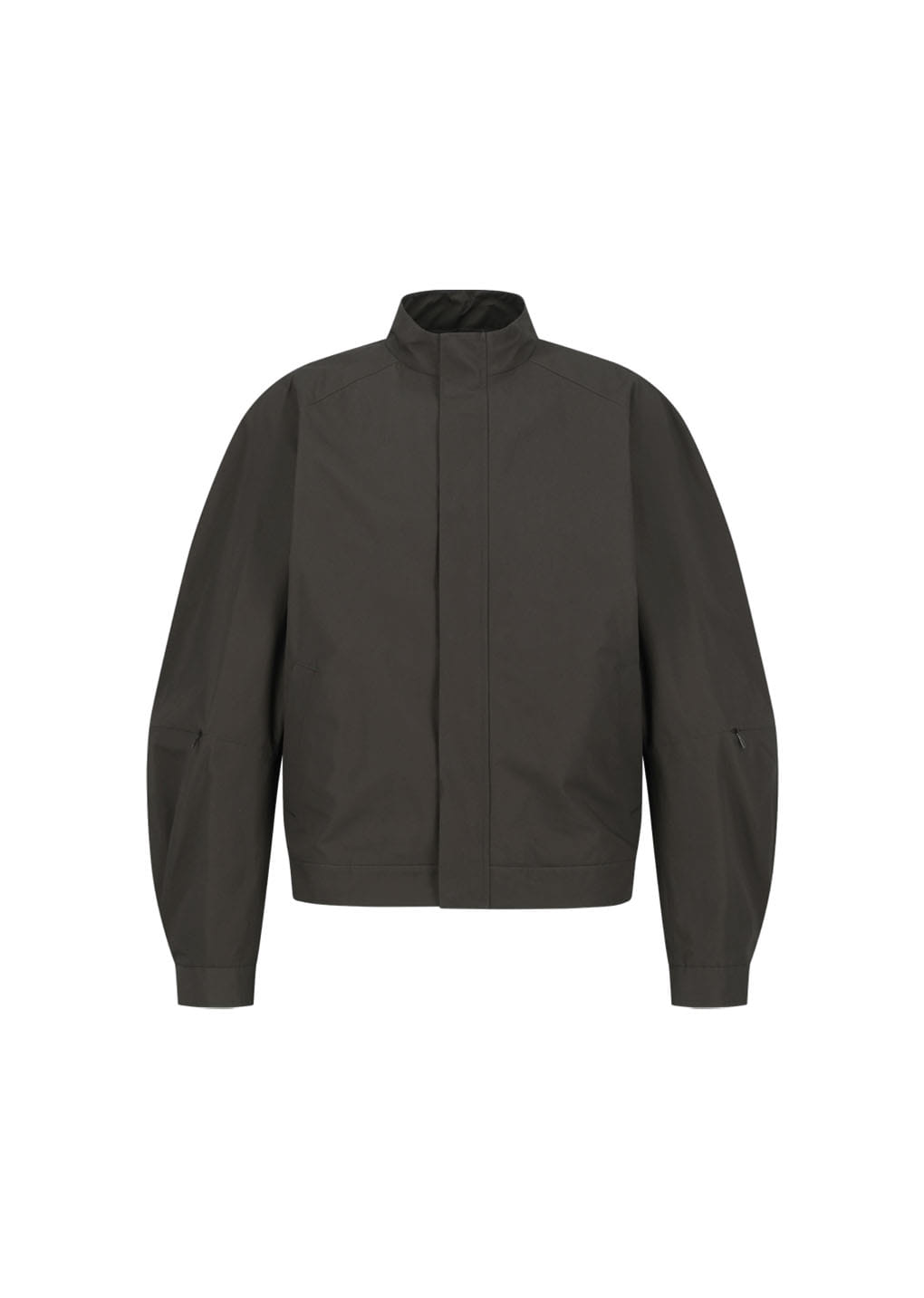 Raglan Cotton Zip Jumper, Brown