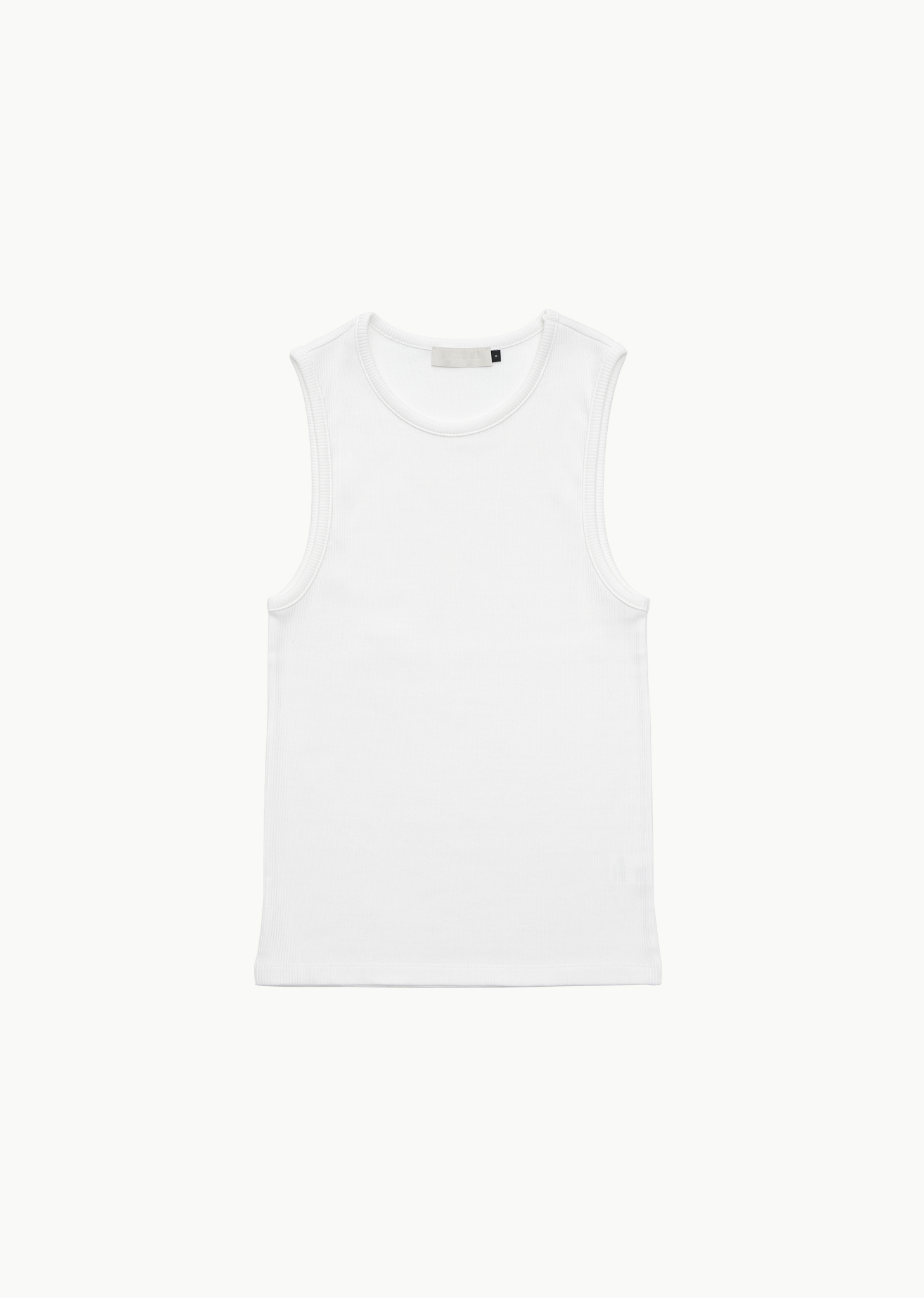 ROUND NECK SLEEVELESS TOP (2COLORS)